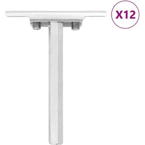 vidaXL Regalträger Schwebend 12 Stk. Unsichtbar Ø12x100 mm