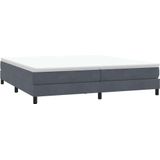 Vidaxl - Boxspringbett ohne Matratze Dunkelgrau 200x210 cm Samt