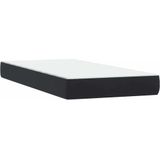 Vidaxl - Boxspringbett mit Matratze Schwarz 90x210 cm Samt