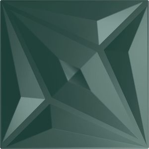 vidaXL 24 st Wandpanelen - Groen - XPS - 50x50 cm