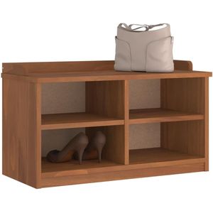 vidaXL - SANDNES - Halbankje - Hout - Massief Grenenhout - 87x40x50 cm