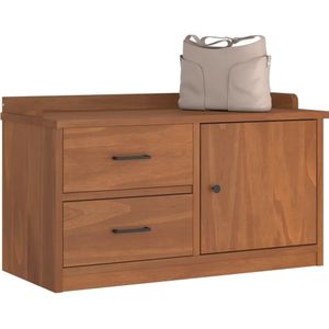 vidaXL - SANDNES - Halbank - Massief Grenenhout - Acacia Houtlook