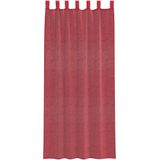 vidaXL - Gordijnen Voile - Wijnrood - 2 Stuks - Met Roedezakken