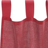 vidaXL - Gordijnen Voile - Wijnrood - 2 Stuks - Met Roedezakken