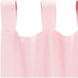 vidaXL Voile Vorhänge mit Schlaufen 2 Stk. Hellrosa 140x140 cm