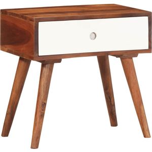 vidaXL - Bijzettafel - 45x30x45 - cm - massief - acaciahout