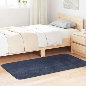 vidaXL Teppich Shaggy Hochflor NAVARRA Marineblau 80x150 cm Polyester