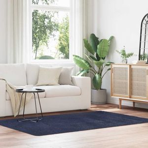 vidaXL Teppich Shaggy Hochflor NAVARRA Marineblau 130x200 cm Polyester