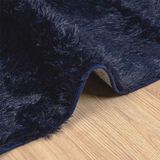 Teppich Shaggy Hochflor navarra Marineblau 160x230 cm Polyester Vidaxl