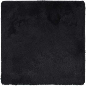 Teppich Shaggy Hochflor navarra Schwarz 200x200 cm Polyester Vidaxl