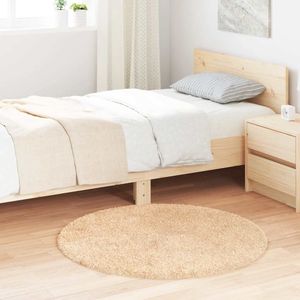 Vidaxl - Teppich Shaggy Hochflor navarra Beige 100x100 cm Polyester