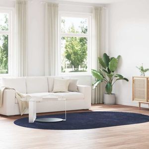 vidaXL Teppich Shaggy Hochflor NAVARRA Marineblau 300x200 cm Polyester