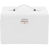 vidaXL - Sieradendoosje - Wit - 3-laags - Met Spiegel