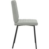 vidaXL - Eetkamerstoelen - 6 - st - fluweel - lichtgrijs