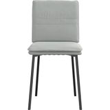 vidaXL - Eetkamerstoelen - 6 - st - fluweel - lichtgrijs