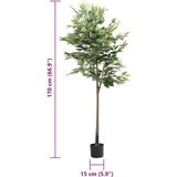 vidaXL - Kunstficus Boom - Groen - 170 cm - 756 Bladeren