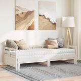 Vidaxl - Tagesbett Ausziehbar mit Matratzen 90x200 cm Massivholz Kiefer