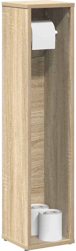 vidaXL Badezimmerschrank mit Rollenhalter Sonoma-Eiche 20,5x20x90 cm