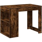 vidaXL Bureau - Bewerkt Hout - Gerookt Eiken - 102x62x77,5 cm
