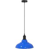 vidaXL Hanglamp - Verstelbaar - Donkerblauw - Metaal - Ø31 cm