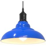 vidaXL Hanglamp - Verstelbaar - Donkerblauw - Metaal - Ø31 cm
