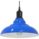 vidaXL Hanglamp - Verstelbaar - Donkerblauw - Metaal - Ø31 cm