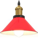 vidaXL - Hanglamp - Glanzend Rood - Metaal - Verstelbare Hoogte - E27
