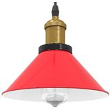 vidaXL - Hanglamp - Glanzend Rood - Metaal - Verstelbare Hoogte - E27