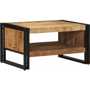 vidaXL - Salontafel - Massief Ruw Mangohout - 70x50x38 cm