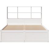 vidaXL - Bedframe - zonder - matras - massief - grenenhout - witx200 - cm