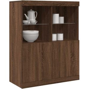 vidaXL Sideboard Braun Eichen-Optik 81x37x100 cm Holzwerkstoff