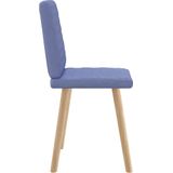Esszimmerstühle 2 Stk. Jeansblau Stoff Vidaxl