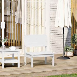 vidaXL - Tuinstoelx52,5x72 - cm - massief - grenenhout - wit