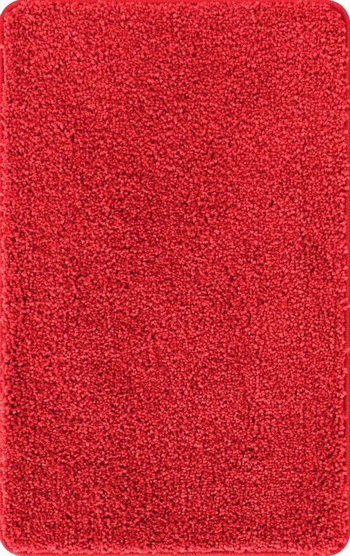 vidaXL Badmat - Rood - Polypropeen - Antislip