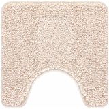 vidaXL 2-delige Badmattenset - Crèmekleurig - Polypropeen - Anti-slip