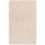 vidaXL 2-delige Badmattenset - Crèmekleurig - Polypropeen - Anti-slip