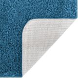 vidaXL 2-delige Badmattenset - Blauw - Polypropeen - Antislip