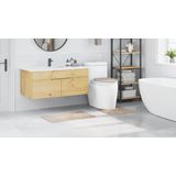 vidaXL Badmattenset - Crèmekleurig - Polypropeen - Anti-slip