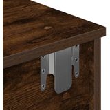 vidaXL - Wandschap - Gerookt Eikenkleur - Bewerkt Hout