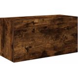 vidaXL - Badkamerwandkast - 60x25x30 - cm - bewerkt - hout - gerookt - eikenkleurig