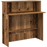 vidaXL - Receptiebalie - 100x50x103,5 - cm - bewerkt - hout - oud - houtkleurig