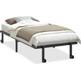 Bettgestell ohne Matratze Klappbar Schwarz 90x190 cm Stahl Vidaxl