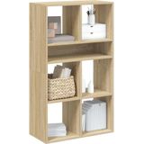 vidaXL Boekenkast 66x31x112 cm bewerkt hout sonoma eikenkleurig