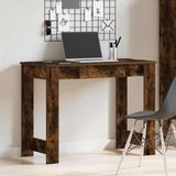 vidaXL Bureau - Hout - Eikenkleurig - 100x45x75 cm