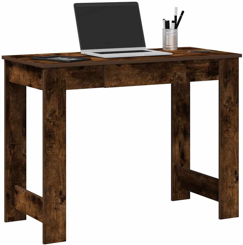 vidaXL Bureau - Hout - Eikenkleurig - 100x45x75 cm