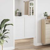 vidaXL - Draaideuren - louvre - design - 2 - paarx100 - cm - wit