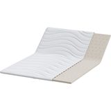 vidaXL Matraspad - Wit - Polyester - 160 x 200 cm