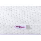 vidaXL Matraspad - Wit - Polyester - 160 x 200 cm