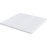 vidaXL Matraspad - Wit - Polyester - Ademend Materiaal