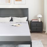 vidaXL - Matraspad - Wit - Polyester